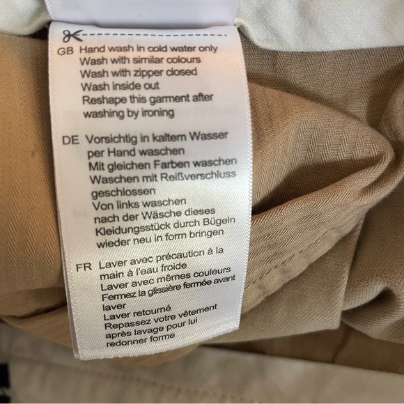 SCOTCH&SODA Amsterdam In Bloom Tan Pleated Wide Leg Trousers Pants 20784 - Picture 9 of 14